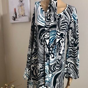 Laundry by SHELLI SEGAL shift dress vtg Size 8
(B 5)